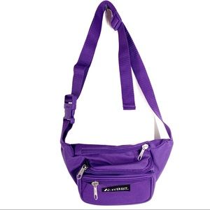 EVEREST,Purple Fanny Pack water resistant 3pockets